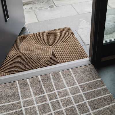 Wohnmatte 85 x 130 cm Sand sand randlos