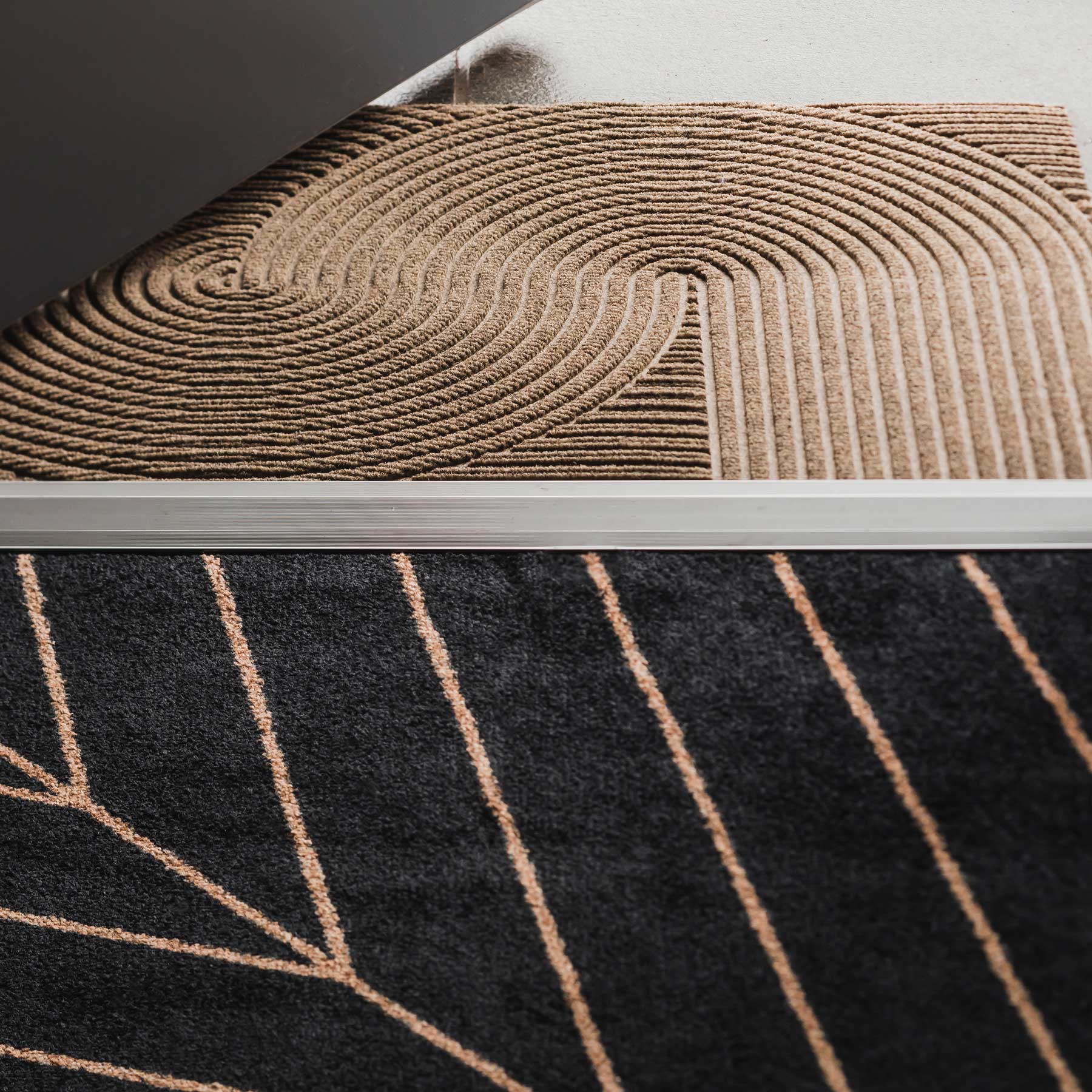 Wohnmatte 85 x 130 cm Sand sand randlos