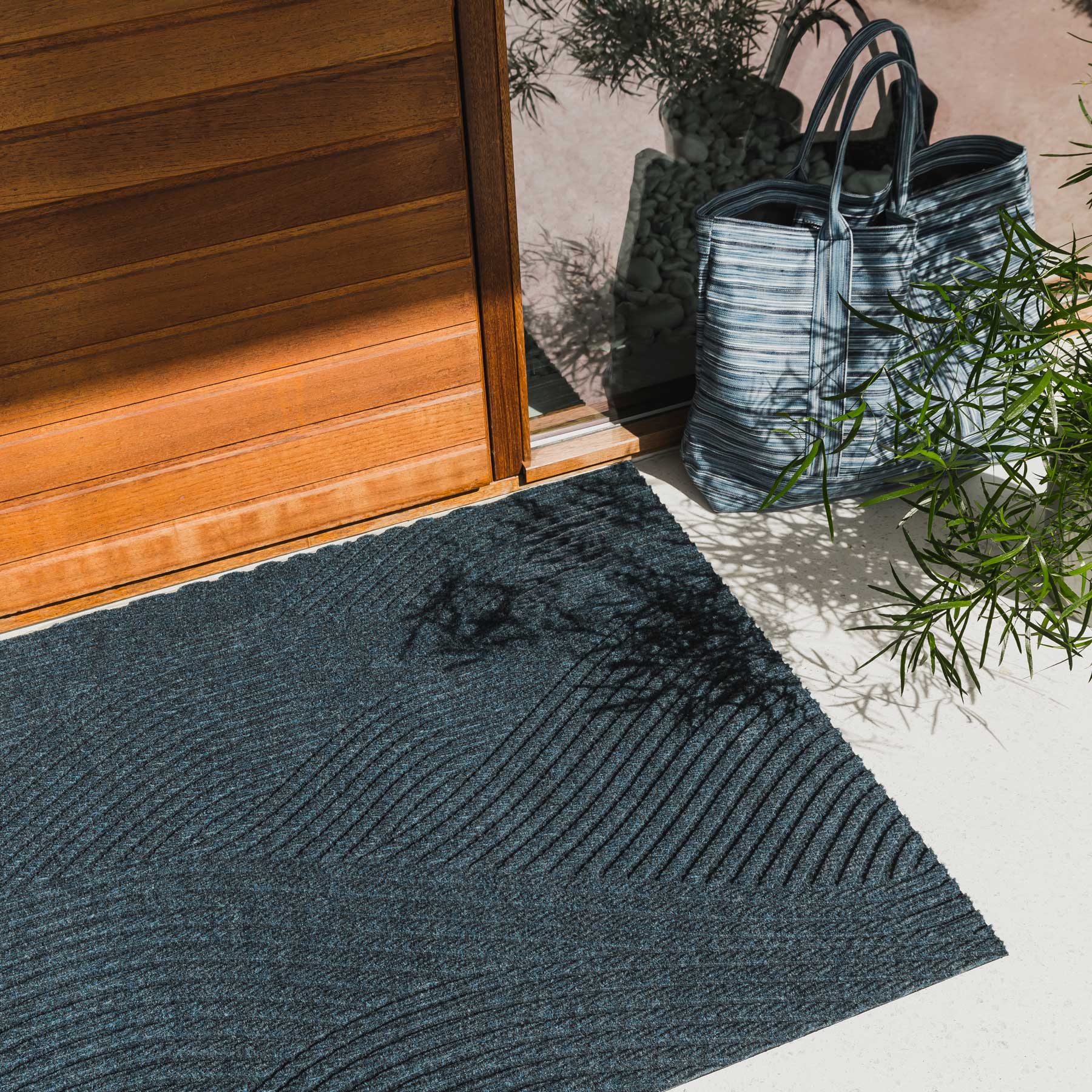 Wohnmatte 85x130 Sjø blau