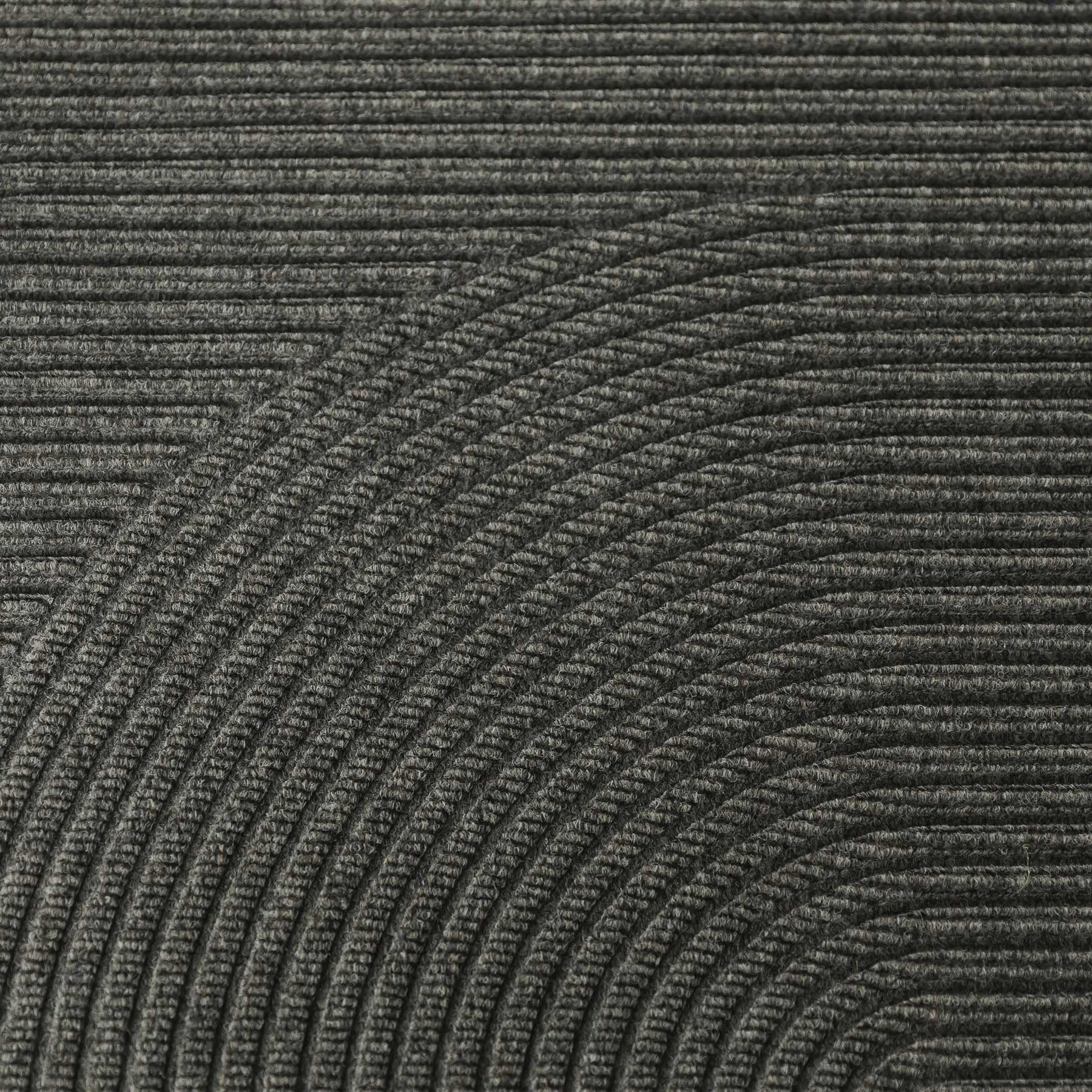 Fußmatte 60 x 90 cm Stein grau randlos