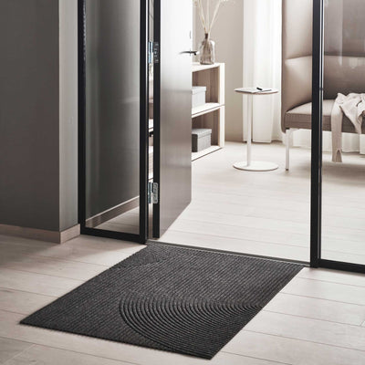 Fußmatte 60 x 90 cm Stein grau randlos