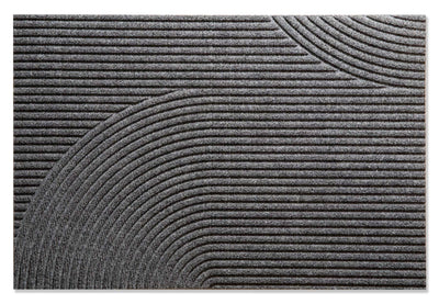 Fußmatte 60 x 90 cm Stein grau randlos