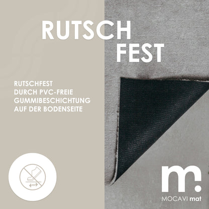 Fußmatte 45x70 Mat Hirsch mit Rand beige