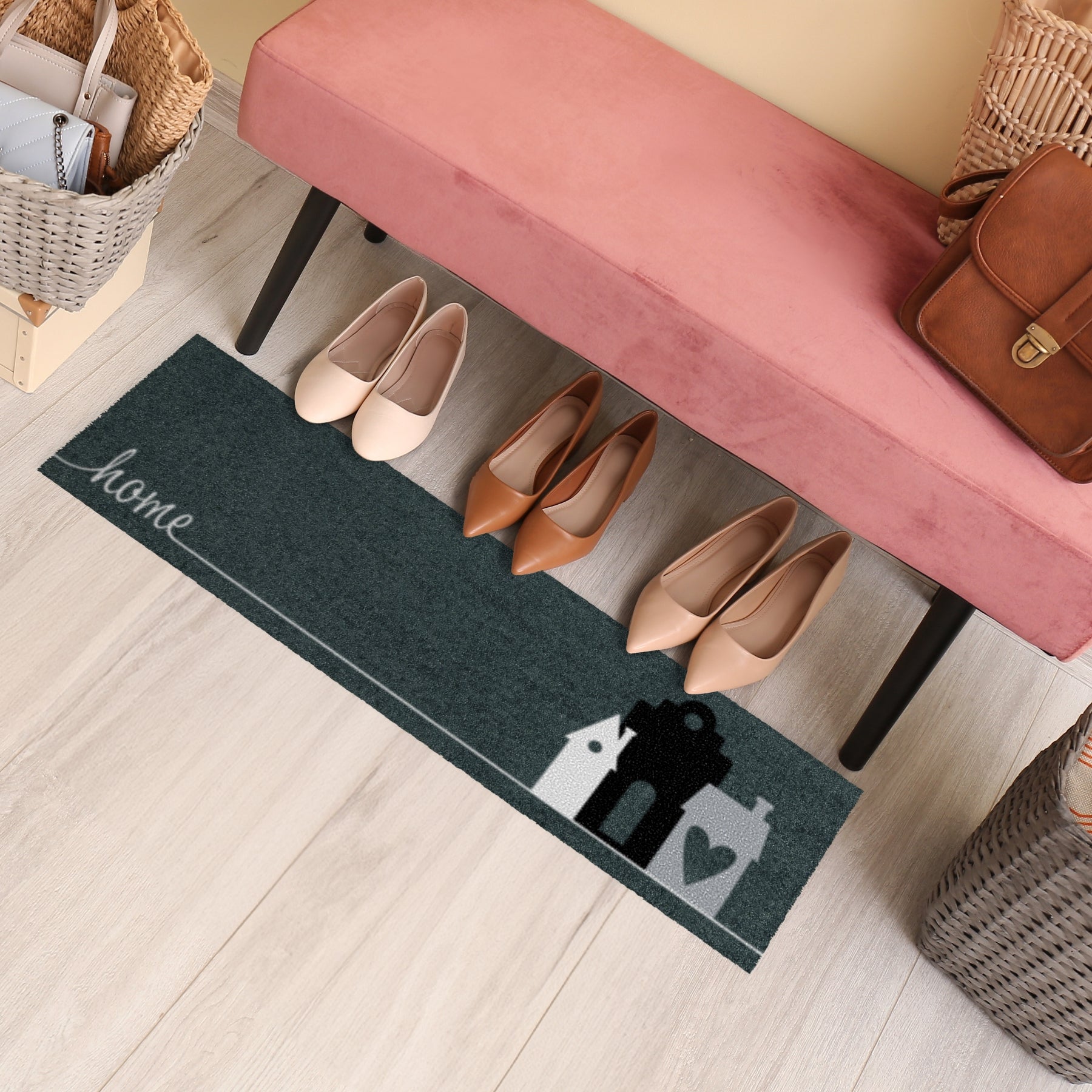 Schuhmatte Abstellplatz für Schuhe skandinavisch