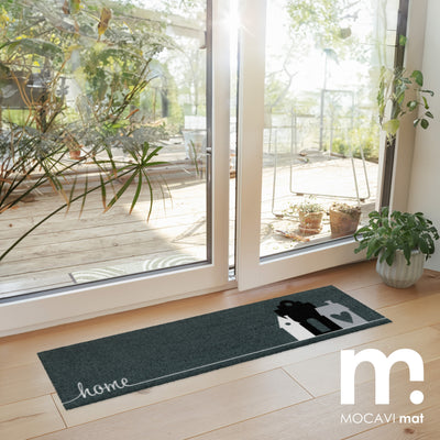 Läufer klein 30x100 Mat hygge home anthrazit