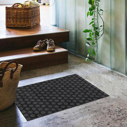 Fußmatte 50 x 70 cm Mat Punkte anthrazit randlos
