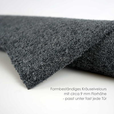 Fußmatte 50 x 70 cm Mat Punkte anthrazit randlos