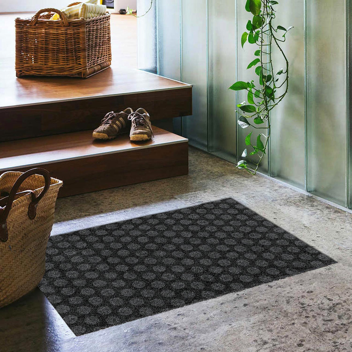 Fußmatte 60x100 Mat Punkte anthrazit