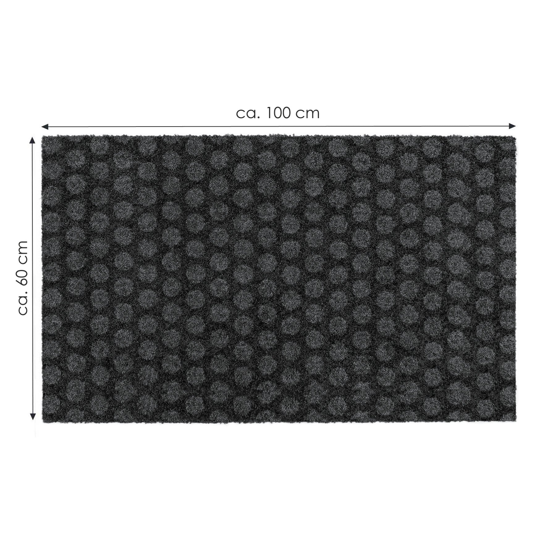 Fußmatte 60x100 Mat Punkte anthrazit