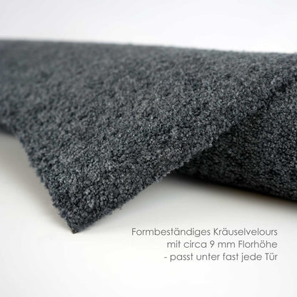 Fußmatte 50 x 70 cm Mat anthrazit uni randlos
