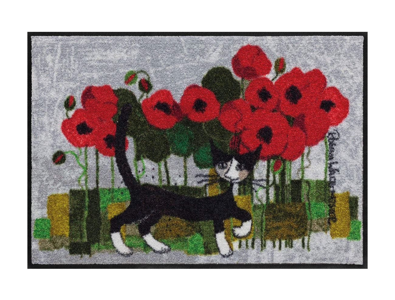 Fußmatte 50x75 Rosina Wachtmeister Poppywalk rot