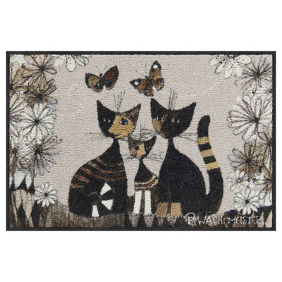 Fußmatte 50x75 Rosina Wachtmeister Gatti con Fiori braun