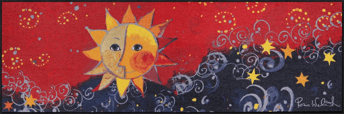 Teppichläufer 60x180 Rosina Wachtmeister Sole Remake rot