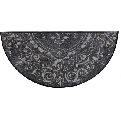 Fußmatte 42x85 Amira grey grau halbrund