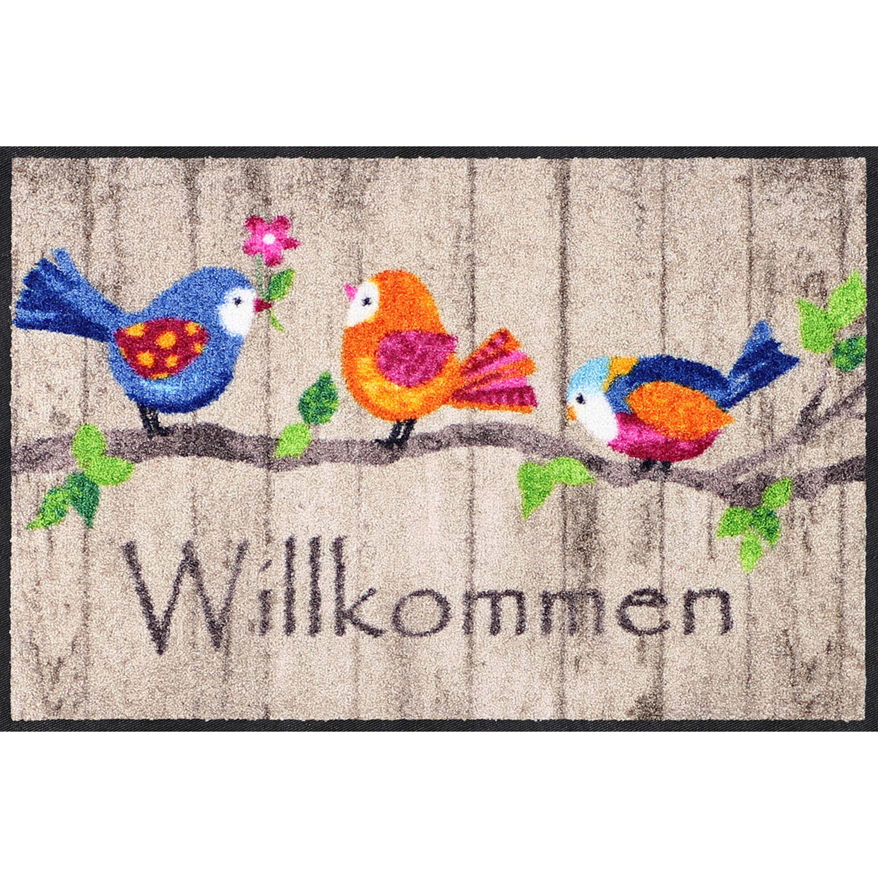 Fußmatte 50x75 Birds Wood