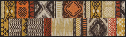 Läufer klein 30x100 Ethno Patch braun