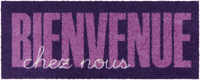 Fußabtreter klein 30x75 Bienvenue Type violet
