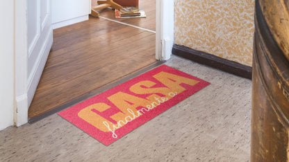 Fußabtreter klein 30x75  Casa Type pink-orange