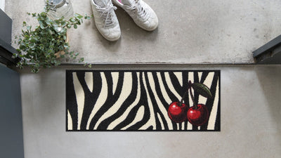 Fußabtreter klein 30x75 Cherry Cherry Zebra