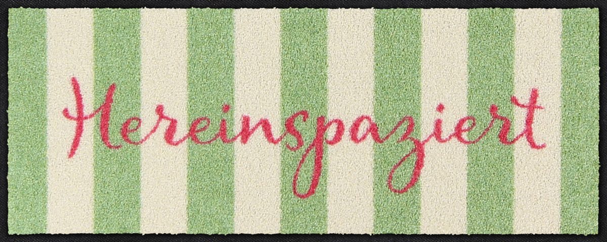 Fußabtreter klein 30x75  Hereinspaziert Streifen
