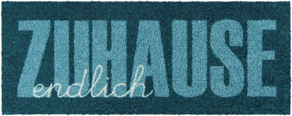 Fußabtreter klein 30x75  Zuhause Type aqua