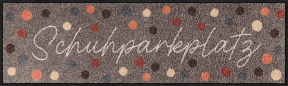 Läufer klein 30x100 Schuhparkplatz Dots beige