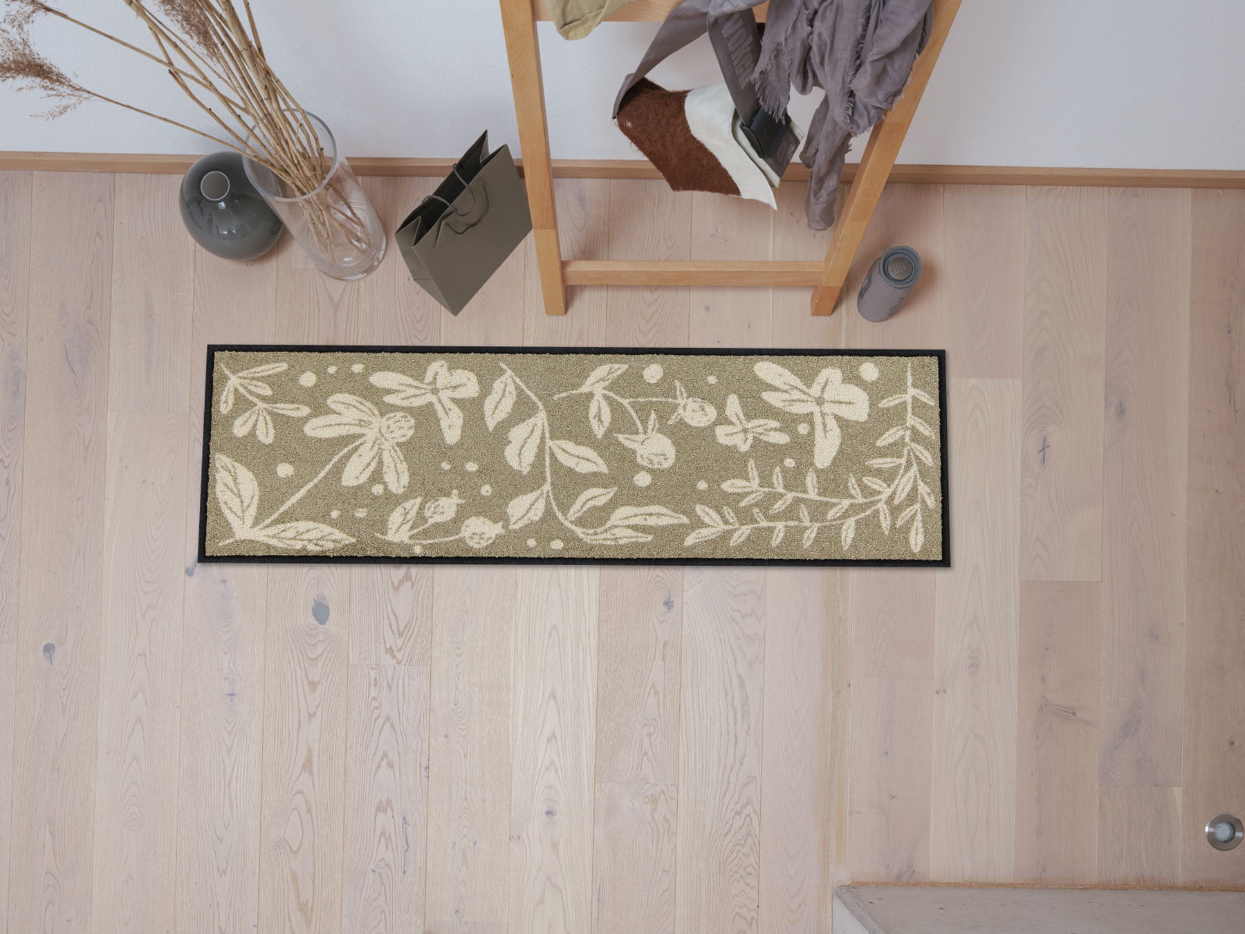 Läufer klein 30 x 100 cm Mila ecru beige