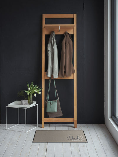 Läufer klein 30x100 Schuhparkplatz pur taupe