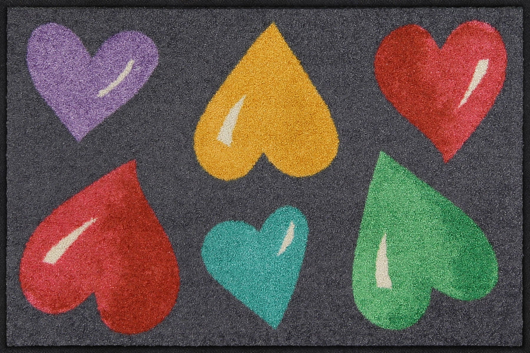 Fußmatte 50x75 Big Hearts Colourful