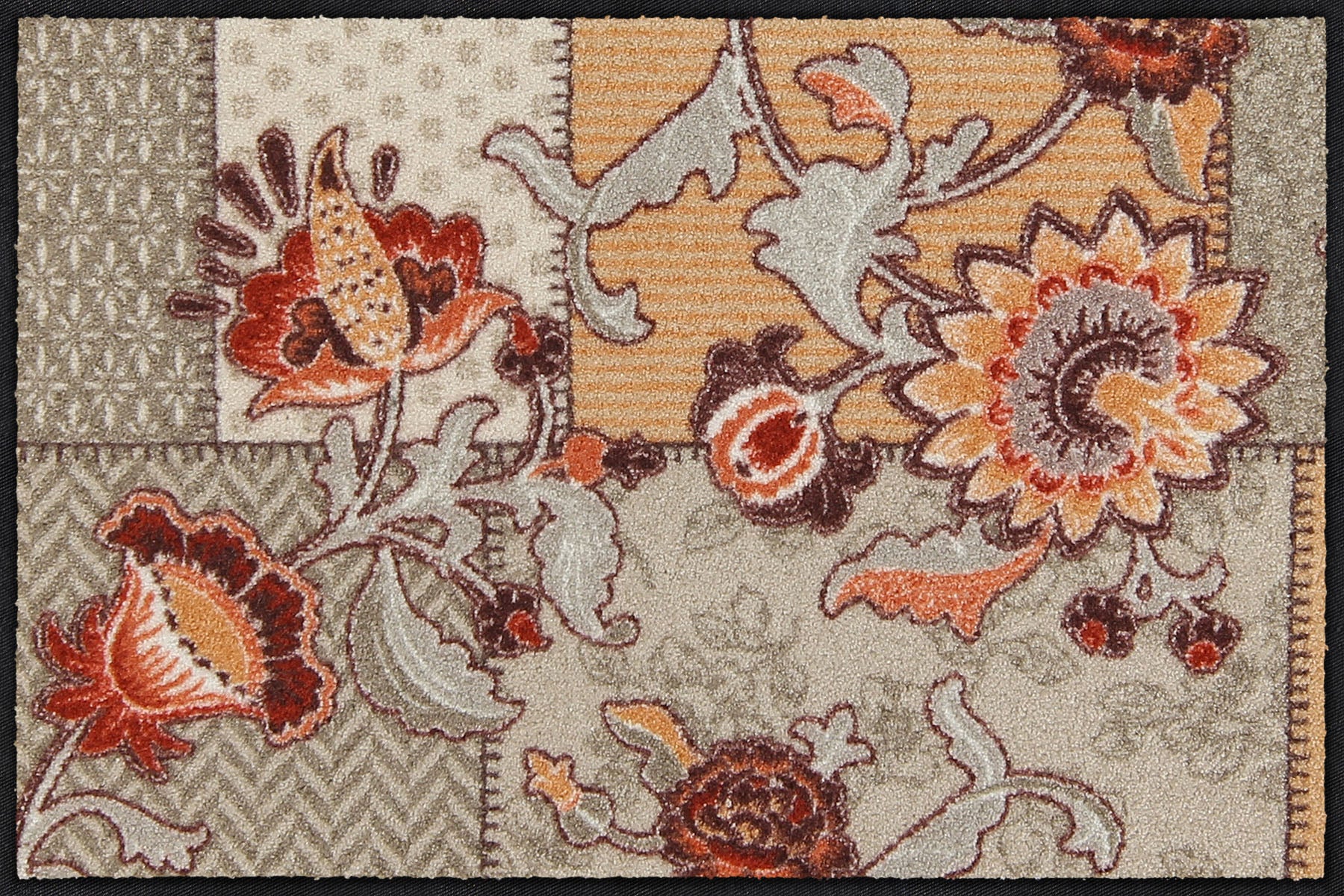 Fußmatte 50 x 75 cm Bohemian Patch taupe taupe