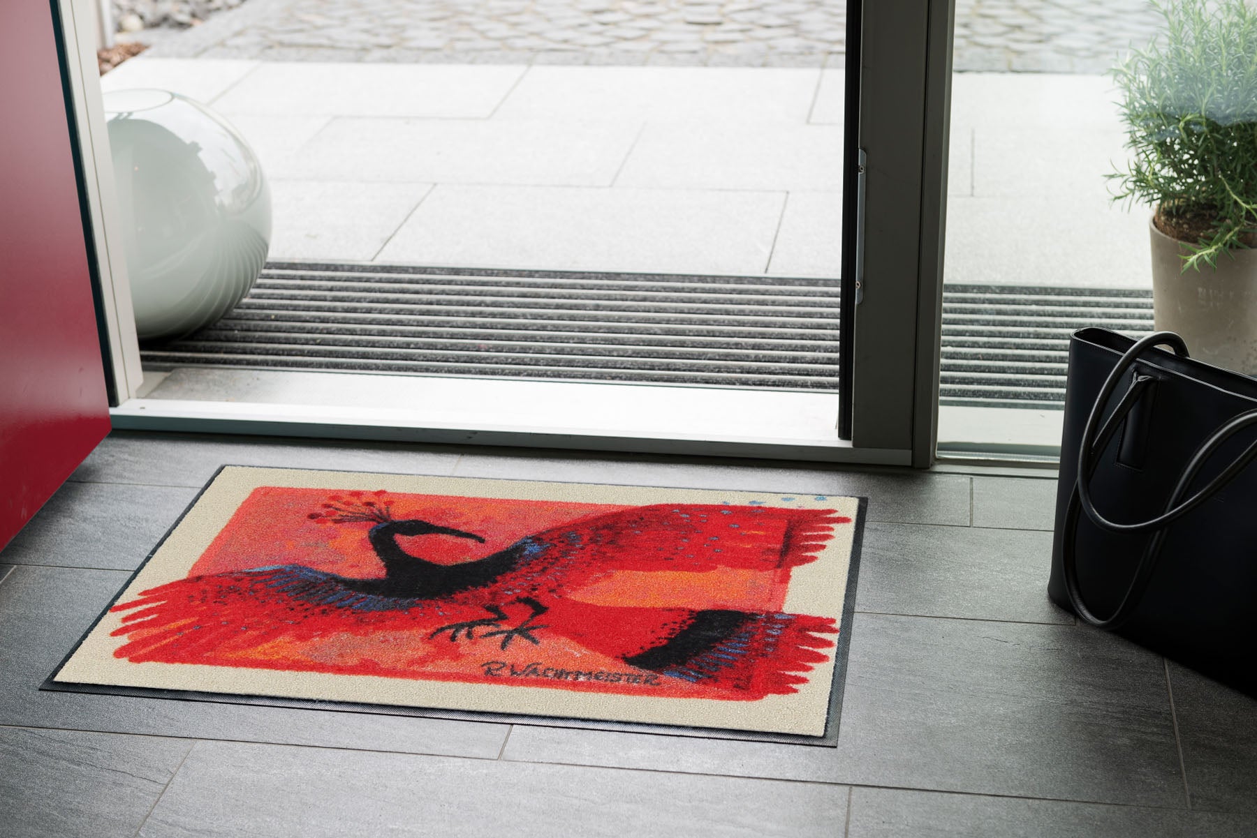 Fußmatte 50 x 75 cm Rosina Wachtmeister La Fenice rot