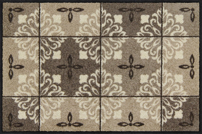 Fußmatte 50 x 75 cm Ornamontana taupe taupe