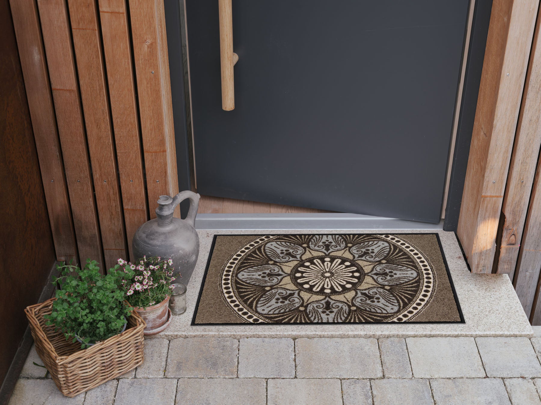 Fußmatte 50x75 Yara taupe taupe