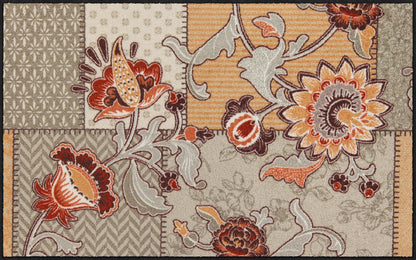 Fußmatte 75 x 120 cm Bohemian Patch taupe taupe