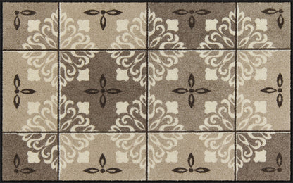 Fußmatte 75 x 120 cm Ornamontana taupe taupe