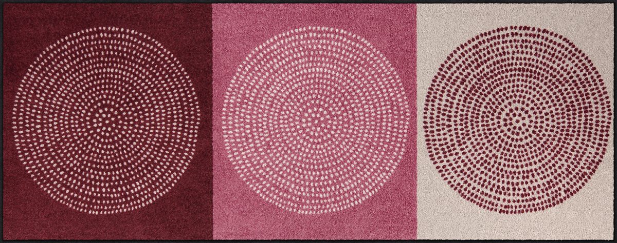 Läufer Nestor rose 75x190 cm waschbar, rutschfest, modern, beige, rosa, pink