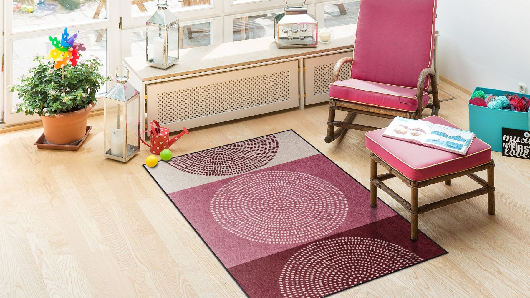 Wohnteppich 115x175  Nestor rose