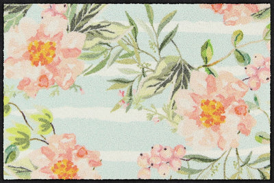 Fußmatte 50x75 Floral Stripes blue