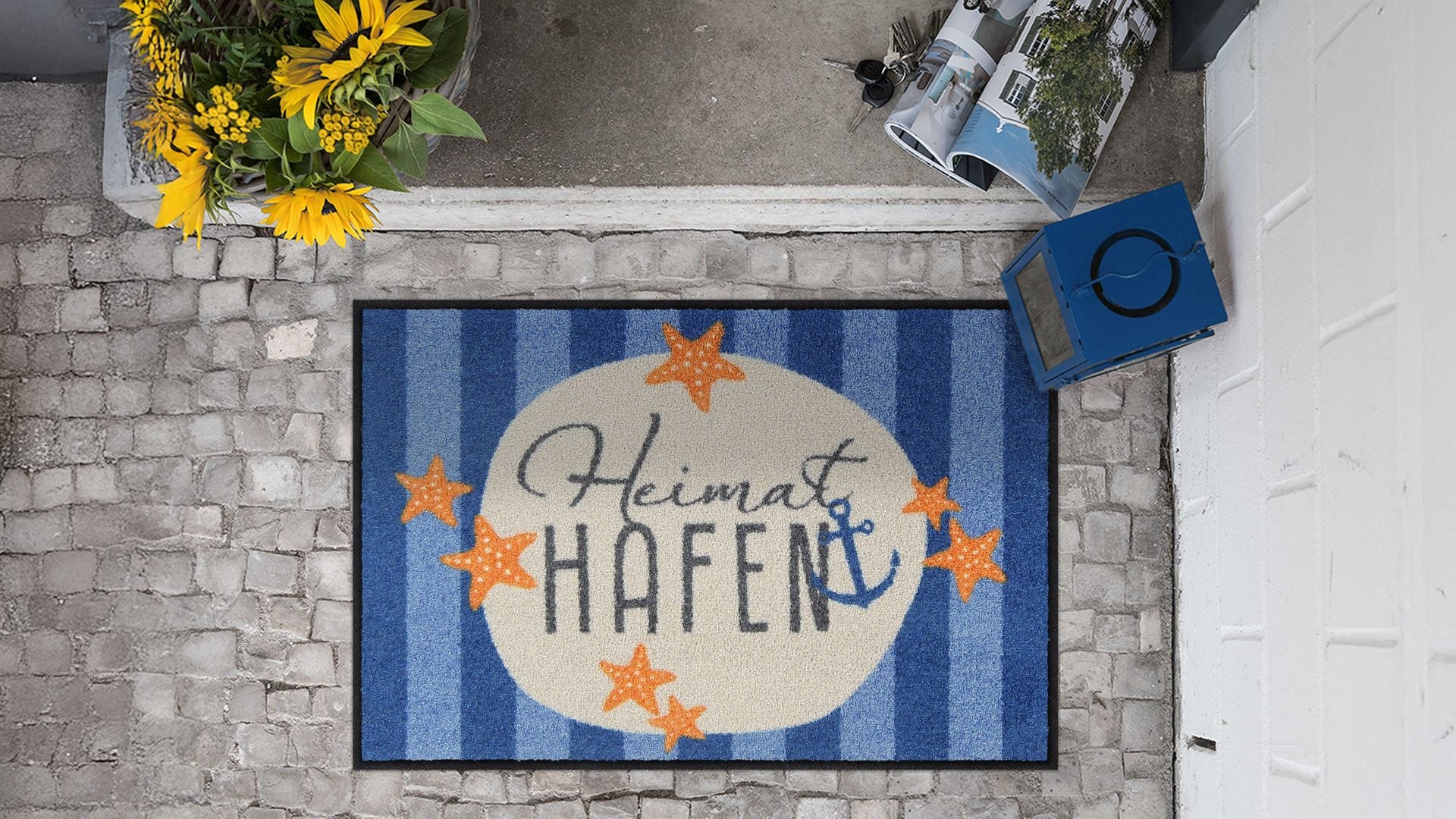 Fußmatte 50x75  Heimat Hafen