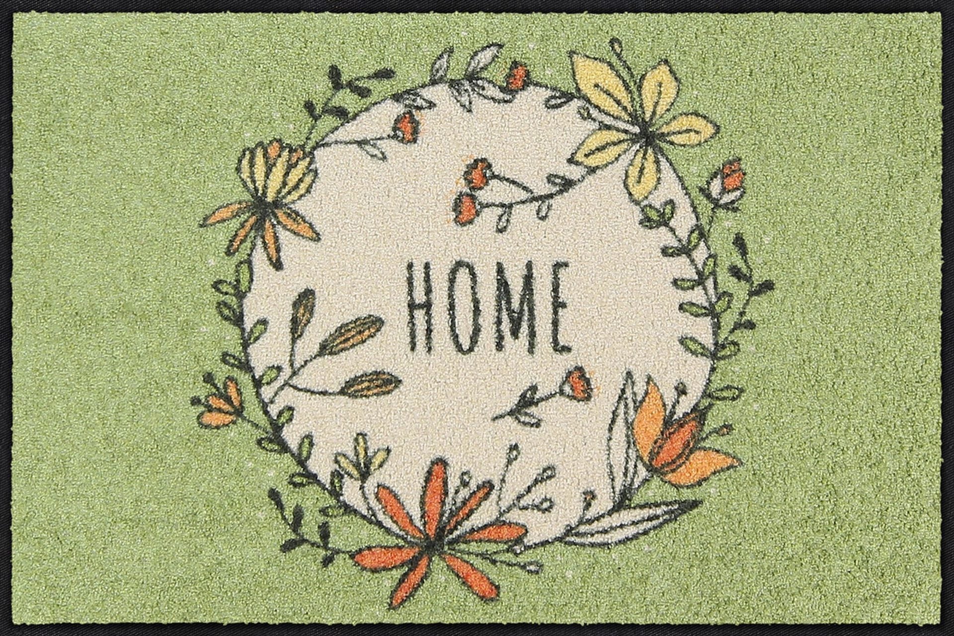 Fußmatte 50x75 Home Wreath sage