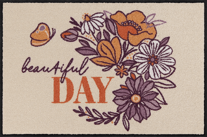 Fußmatte 50 x 75 cm Beautiful Day beige