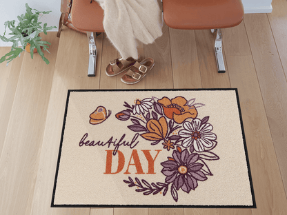 Fußmatte 50 x 75 cm Beautiful Day beige
