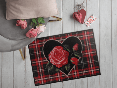 Fußmatte 50x75 English Rose black rot