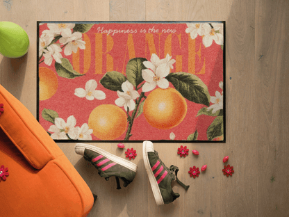 Fußmatte 50x75 Happy Orange orange