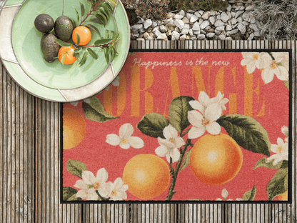 Fußmatte 50x75 Happy Orange orange