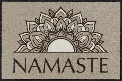 Fußmatte 50x75 Namaste Ornament braun