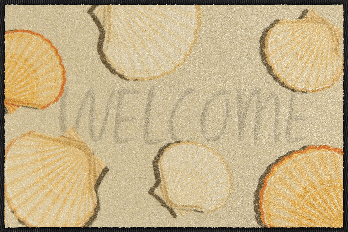 Fußmatte 50 x 75 cm Shell Seekers beige