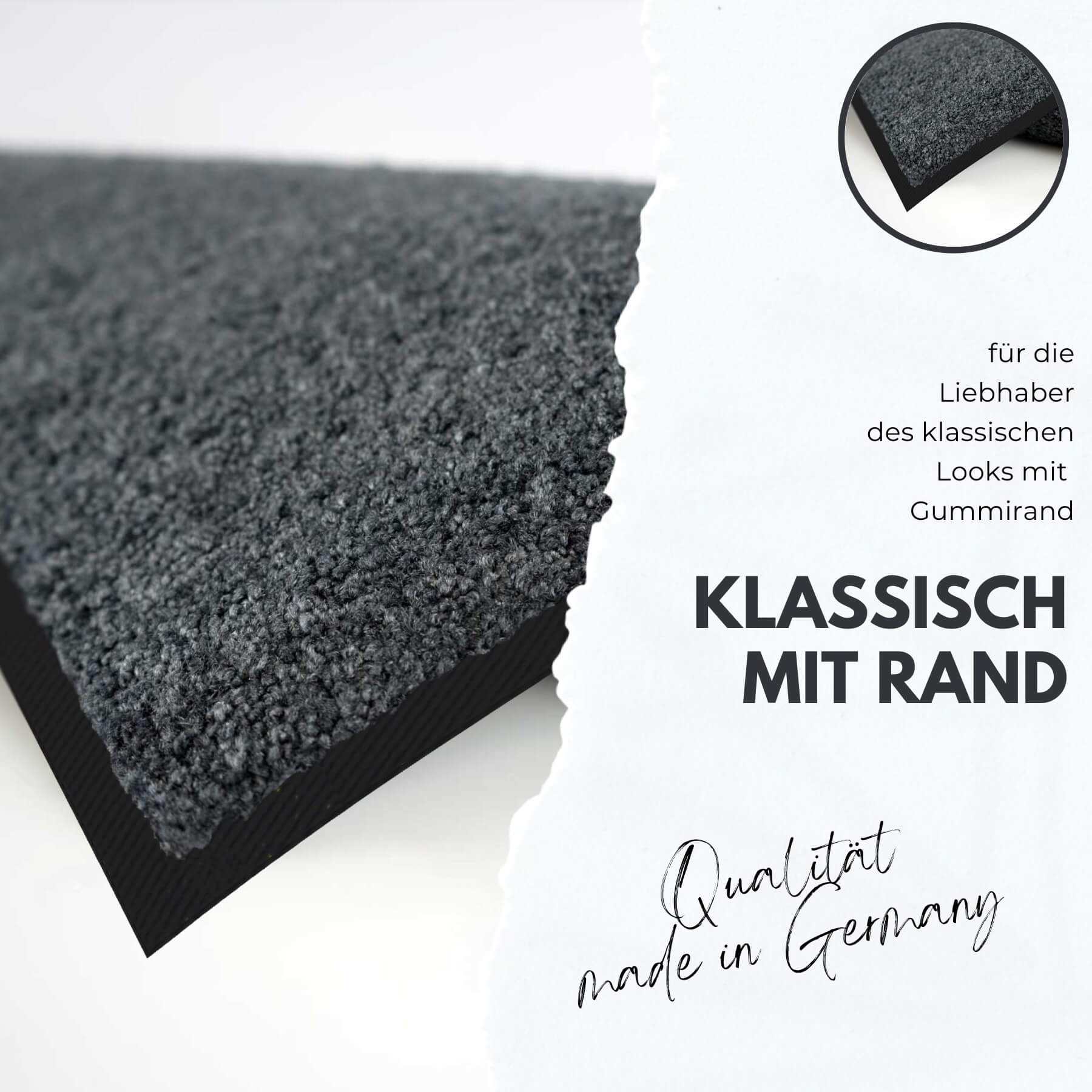 Fußmatte 60x85 Uni Blaupetrol blau