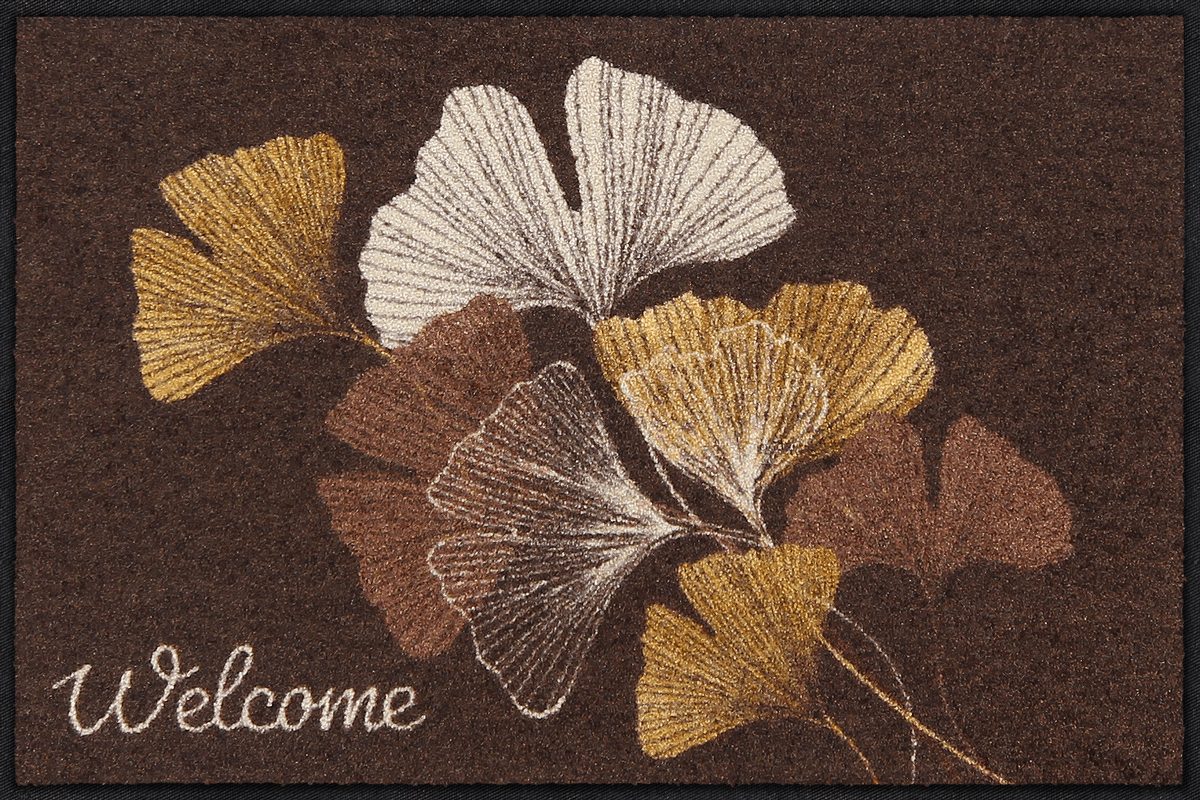 Fußmatte Ginko Welcome mocca 050x075