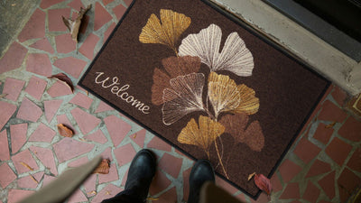 Fußmatte 50x75 Ginko Welcome mocca